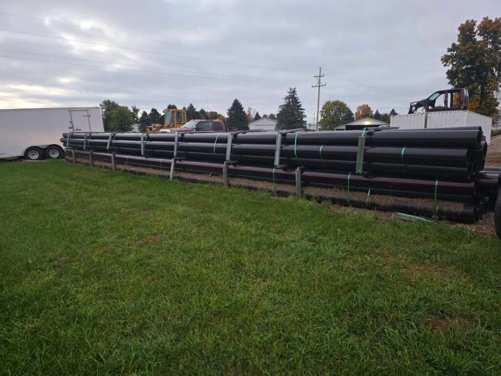 8 inch SDR 13.5 poly pipe